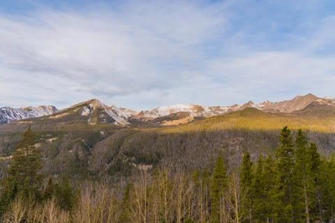 Never Summer Mountains Stock Photos