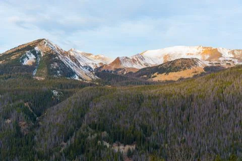 Never Summer Mountains Stock Photos