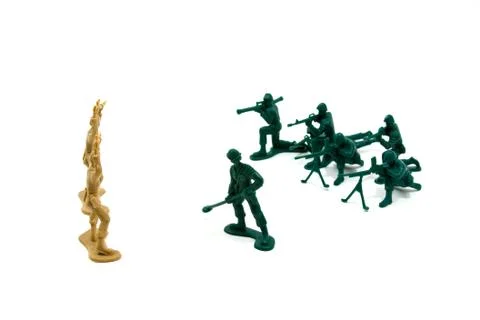 Never trust the enemy concept Foto stock