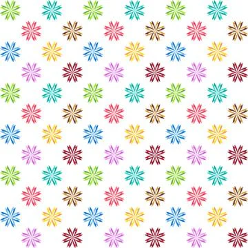 Neverending abstract flower texture Stock Illustration