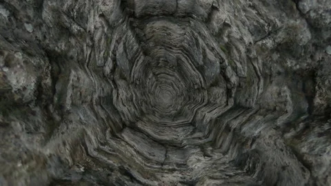 Neverending fall into the abis, ride through a tunnel, 4K Stock-Footage 234518276