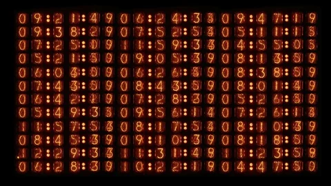 Neverending timer wall Video stock 82251725