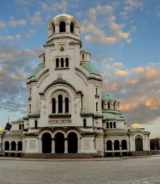 The Nevsky Cathedral In Sofia, Bulgaria Foto stock