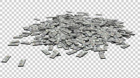 New 100 dollar banknotes pack Stock Photos
