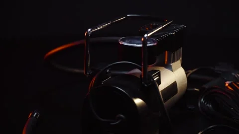New 12 volt car compressor Stock Footage 330338800