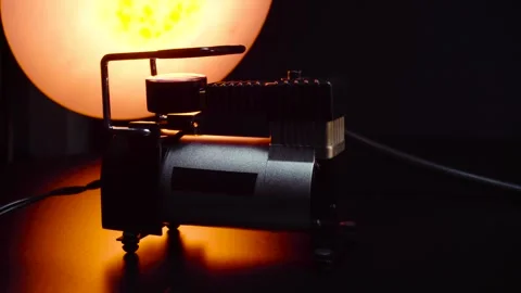 New 12 volt car compressor Stock Footage 330338987