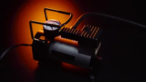 New 12 volt car compressor Stock Footage 330339007