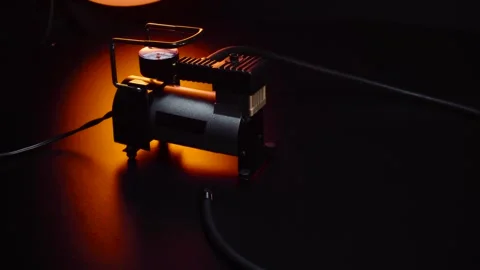 New 12 volt car compressor Stock Footage 330339030