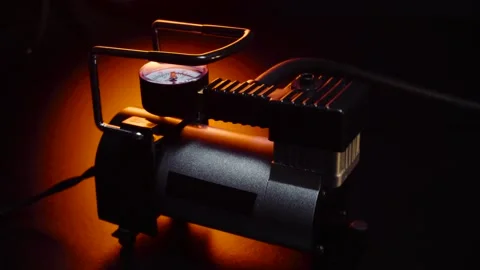 New 12 volt car compressor Stock-Footage 330339097