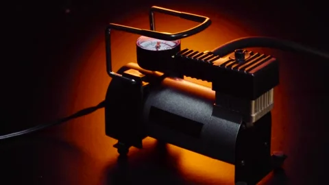 New 12 volt car compressor Stock Footage 330339125