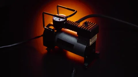 New 12 volt car compressor Stock Footage 330339130