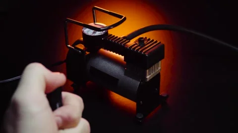 New 12 volt car compressor Stock Footage 330339136