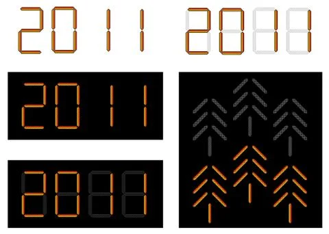 New in 2011 Stock Illustration