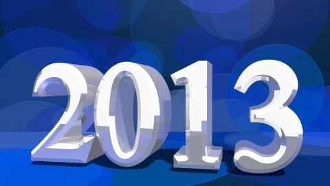 New 2013 year Stock Illustration