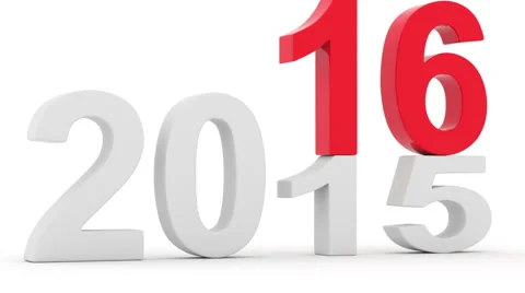 The new 2016 replaces from old 2015 Stock Footage 55224725