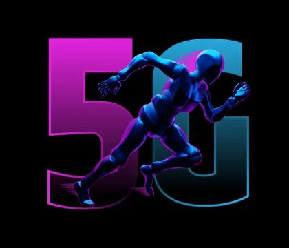 New 5th generation of internet, 5G network wireless with High speed connection イラスト素材