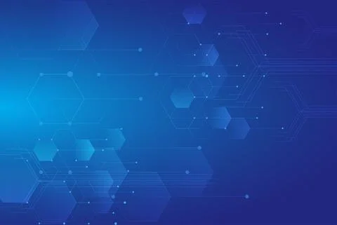New abstract blue technology background vector illustration. Stock Illustration