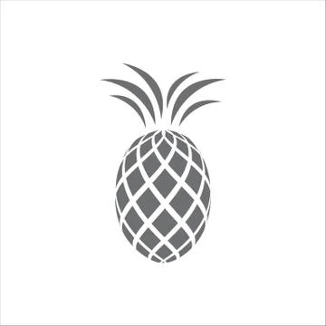 New abstract pineapple logo icon vector isolated on white background Stock Illustration