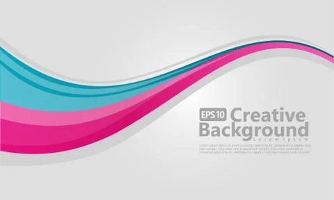 New abstract wave style creative background Stock Illustration