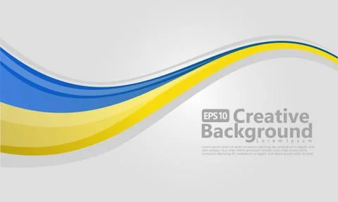 New abstract wave style creative background Stock Illustration