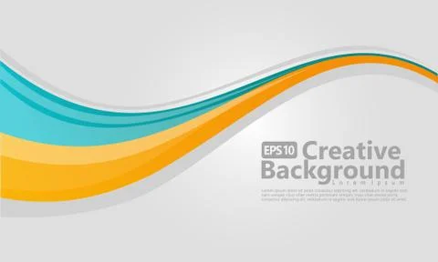 New abstract wave style creative background Stock Illustration