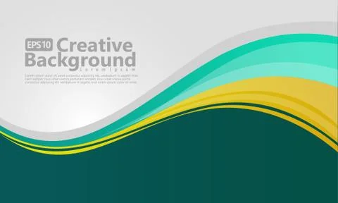 New abstract wave style creative background Stock Illustration