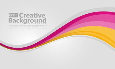 New abstract wave style creative background 库存插图