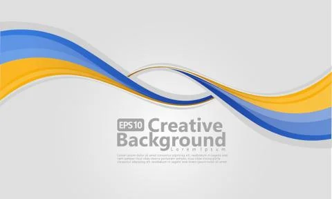 New abstract wave style creative background Stock Illustration