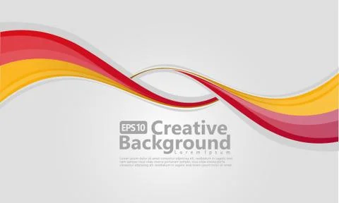 New abstract wave style creative background 库存插图