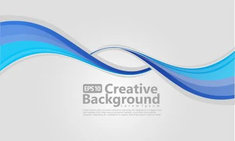 New abstract wave style creative background Stock Illustration