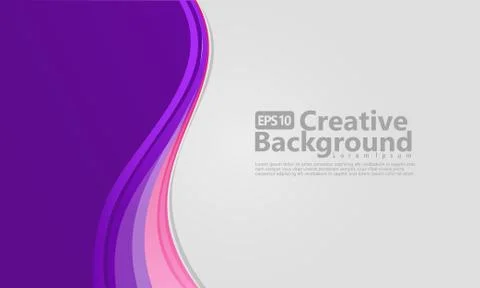 New abstract wave style creative background Stock Illustration