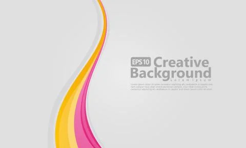 New abstract wave style creative background 库存插图