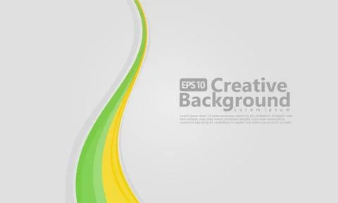 New abstract wave style creative background Stock Illustration