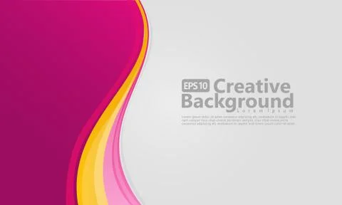 New abstract wave style creative background 库存插图