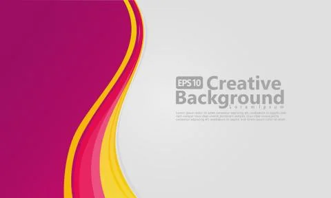 New abstract wave style creative background Stock Illustration