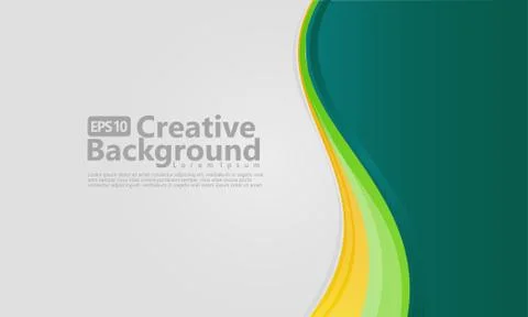 New abstract wave style creative background Stock Illustration