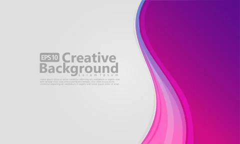 New abstract wave style creative background Stock Illustration