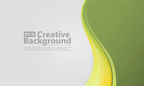 New abstract wave style creative background Stock Illustration