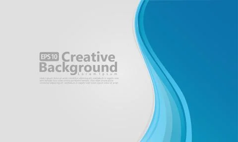 New abstract wave style creative background Stock Illustration
