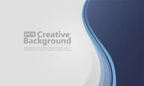 New abstract wave style creative background Stock Illustration