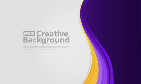New abstract wave style creative background Stock Illustration