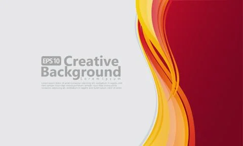 New abstract wave style creative background Stock Illustration