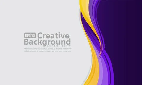 New abstract wave style creative background 库存插图