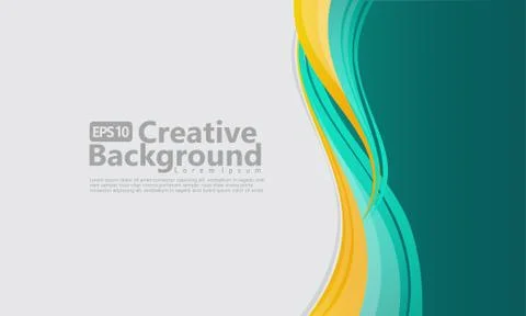 New abstract wave style creative background Stock Illustration
