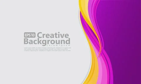 New abstract wave style creative background 库存插图