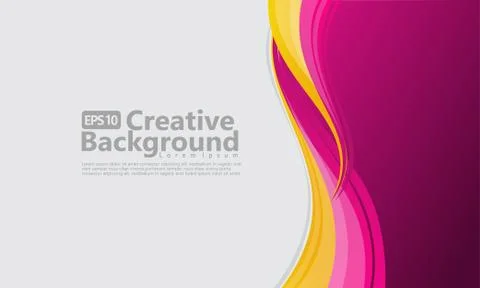 New abstract wave style creative background Stock Illustration