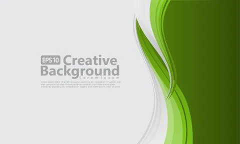 New abstract wave style creative background Stock Illustration