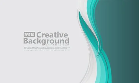 New abstract wave style creative background Stock Illustration