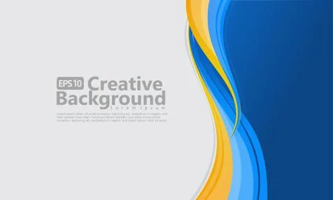 New abstract wave style creative background Stock Illustration