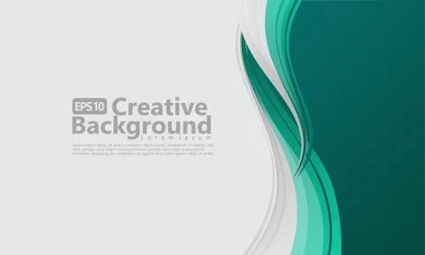 New abstract wave style creative background Stock Illustration
